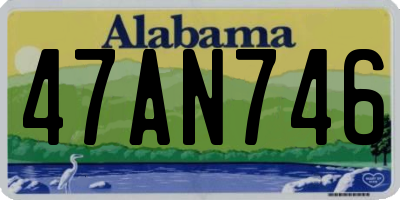 AL license plate 47AN746