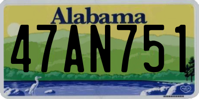 AL license plate 47AN751