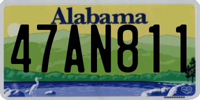 AL license plate 47AN811