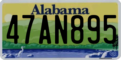 AL license plate 47AN895