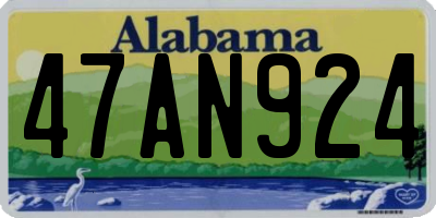 AL license plate 47AN924