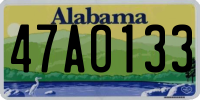 AL license plate 47AO133
