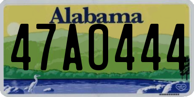 AL license plate 47AO444