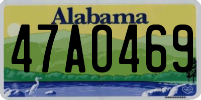 AL license plate 47AO469