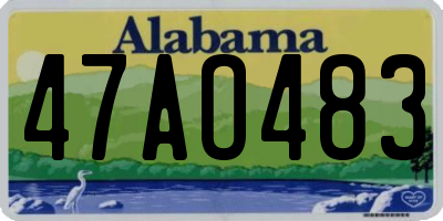 AL license plate 47AO483