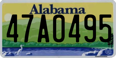 AL license plate 47AO495