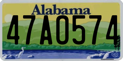 AL license plate 47AO574