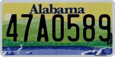 AL license plate 47AO589