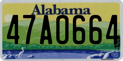 AL license plate 47AO664