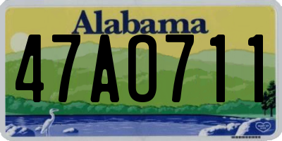 AL license plate 47AO711