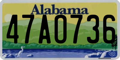 AL license plate 47AO736