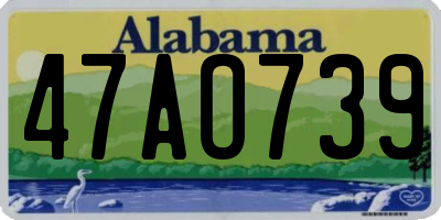 AL license plate 47AO739