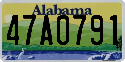 AL license plate 47AO791