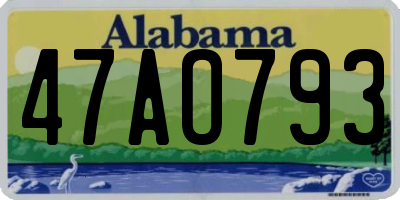 AL license plate 47AO793