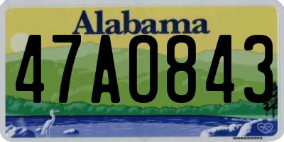 AL license plate 47AO843