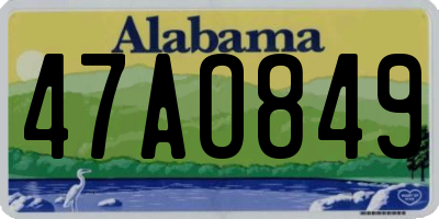 AL license plate 47AO849