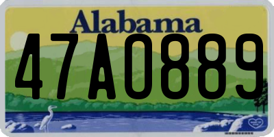AL license plate 47AO889