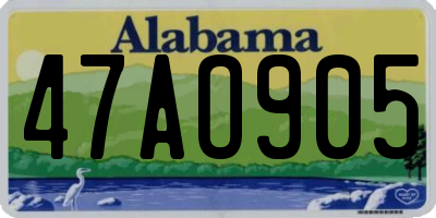 AL license plate 47AO905