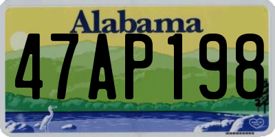 AL license plate 47AP198