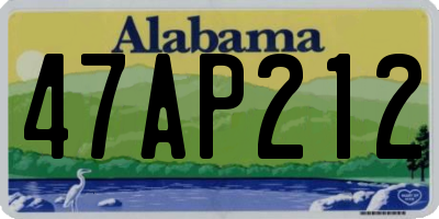 AL license plate 47AP212