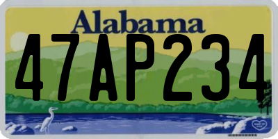 AL license plate 47AP234