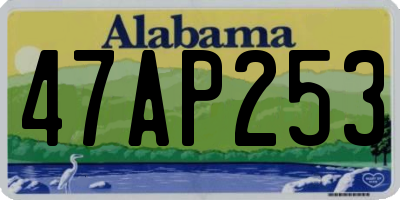 AL license plate 47AP253