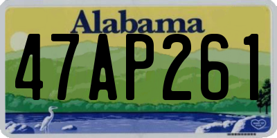 AL license plate 47AP261