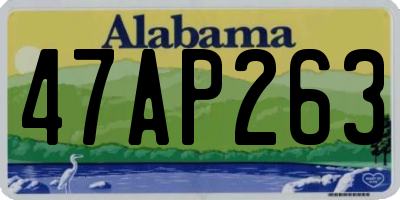 AL license plate 47AP263