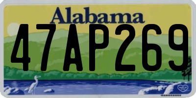 AL license plate 47AP269