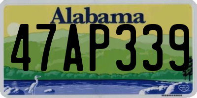 AL license plate 47AP339