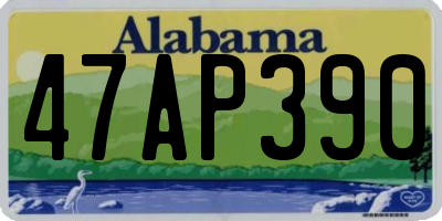 AL license plate 47AP390