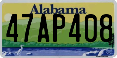 AL license plate 47AP408