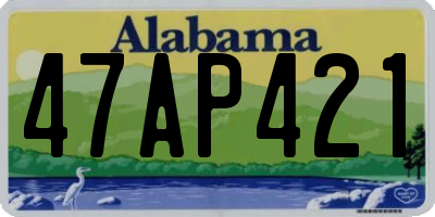 AL license plate 47AP421