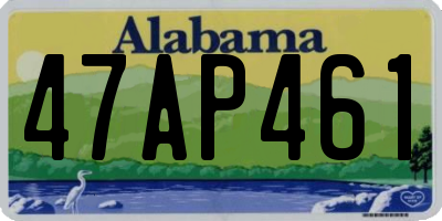 AL license plate 47AP461