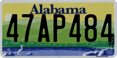 AL license plate 47AP484