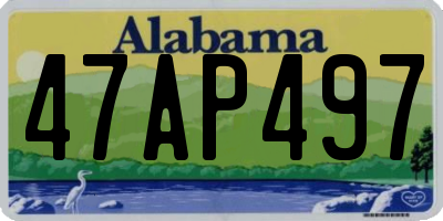 AL license plate 47AP497