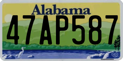 AL license plate 47AP587