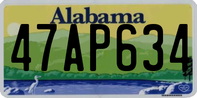 AL license plate 47AP634