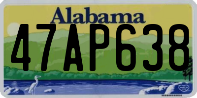 AL license plate 47AP638
