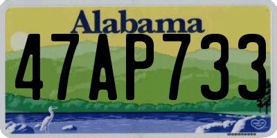 AL license plate 47AP733