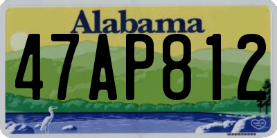 AL license plate 47AP812