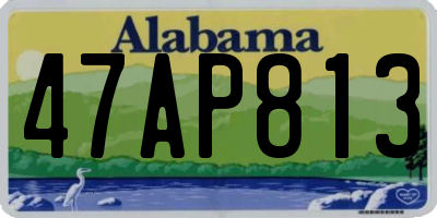 AL license plate 47AP813