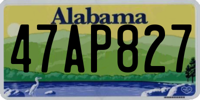 AL license plate 47AP827