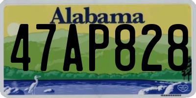 AL license plate 47AP828
