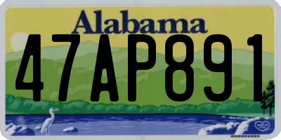 AL license plate 47AP891