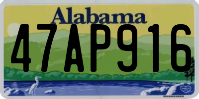 AL license plate 47AP916