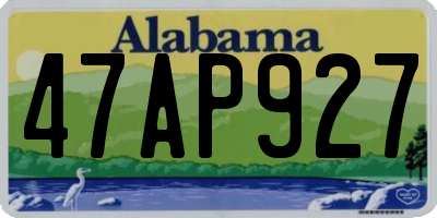 AL license plate 47AP927