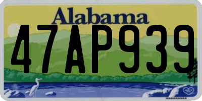 AL license plate 47AP939