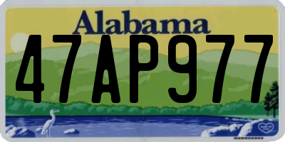 AL license plate 47AP977