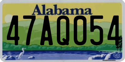 AL license plate 47AQ054